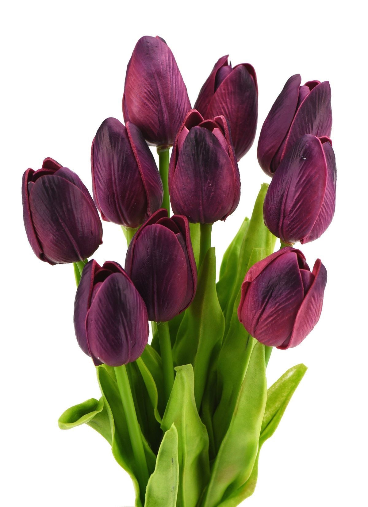 Artificial Wine/Purple Tulip Bunch