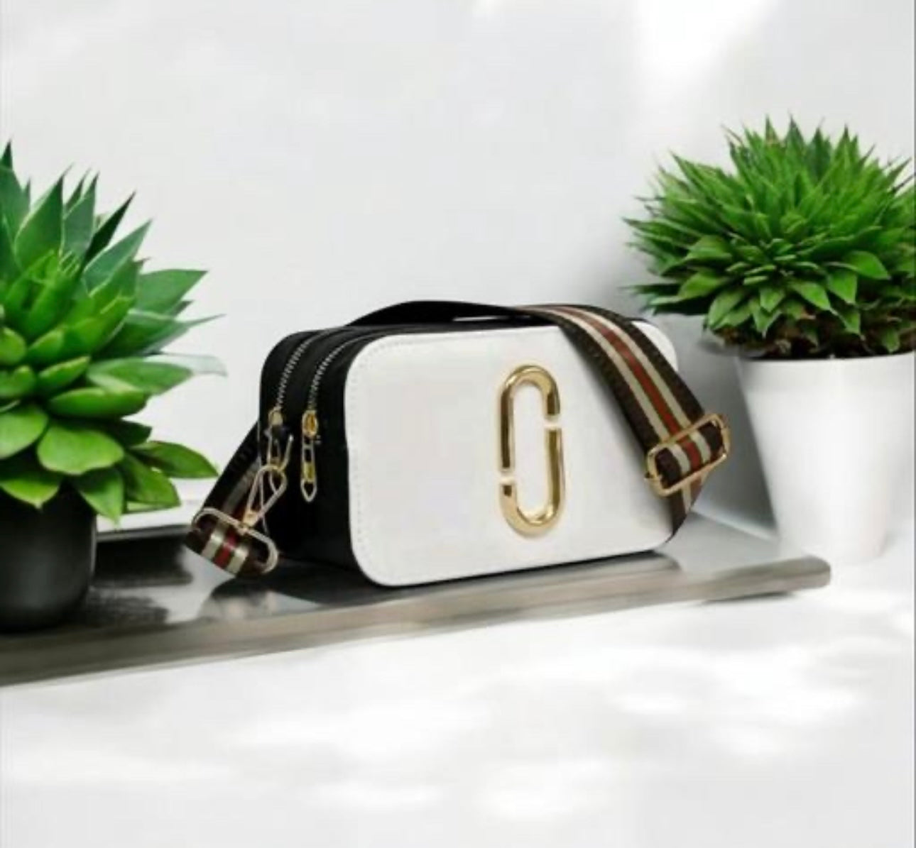 Marc Jacobs Leather Crossbody Snapshot Imitation Bag