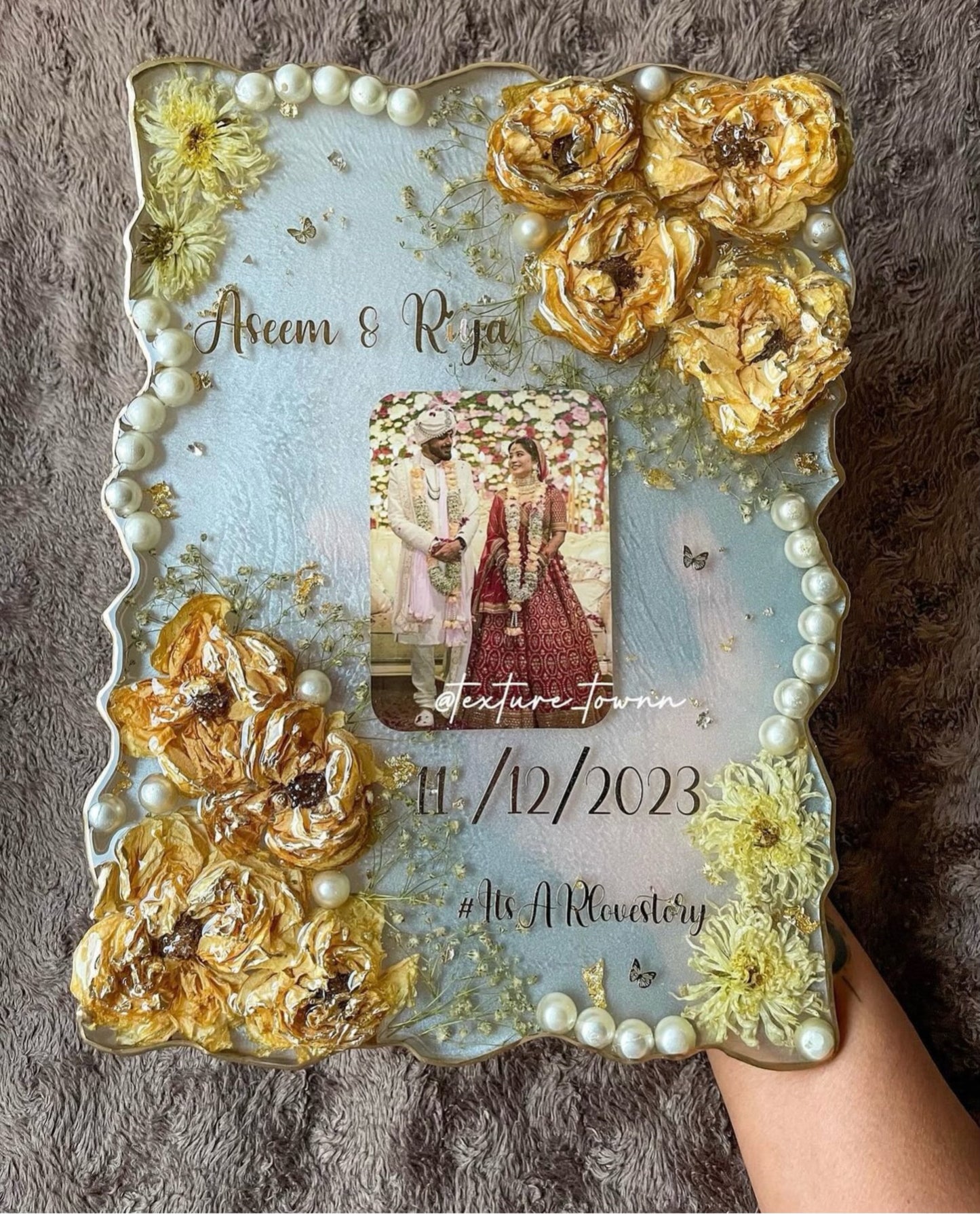 Customised Flower Preservation Photo Frame