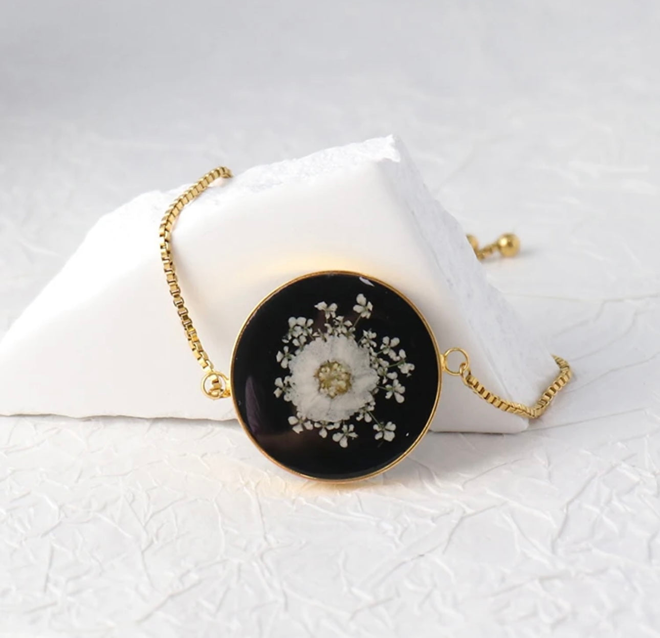 Bracelets with Real Pressed Flowers