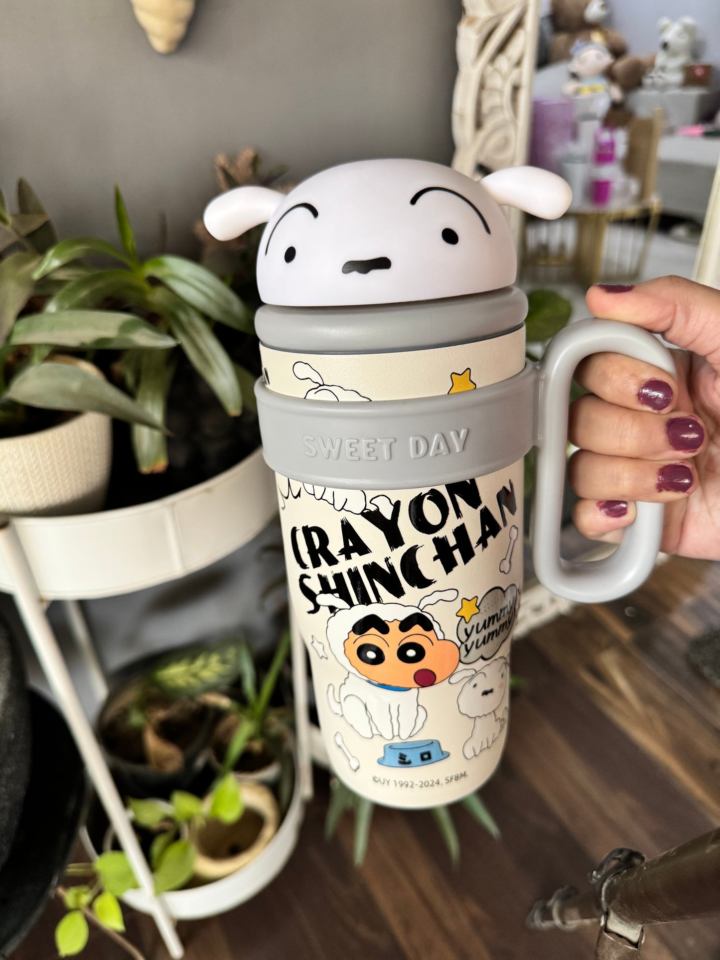 Limited Edition Shinchan Cartoon Insulated Sipper/Tumbler - 800 ml