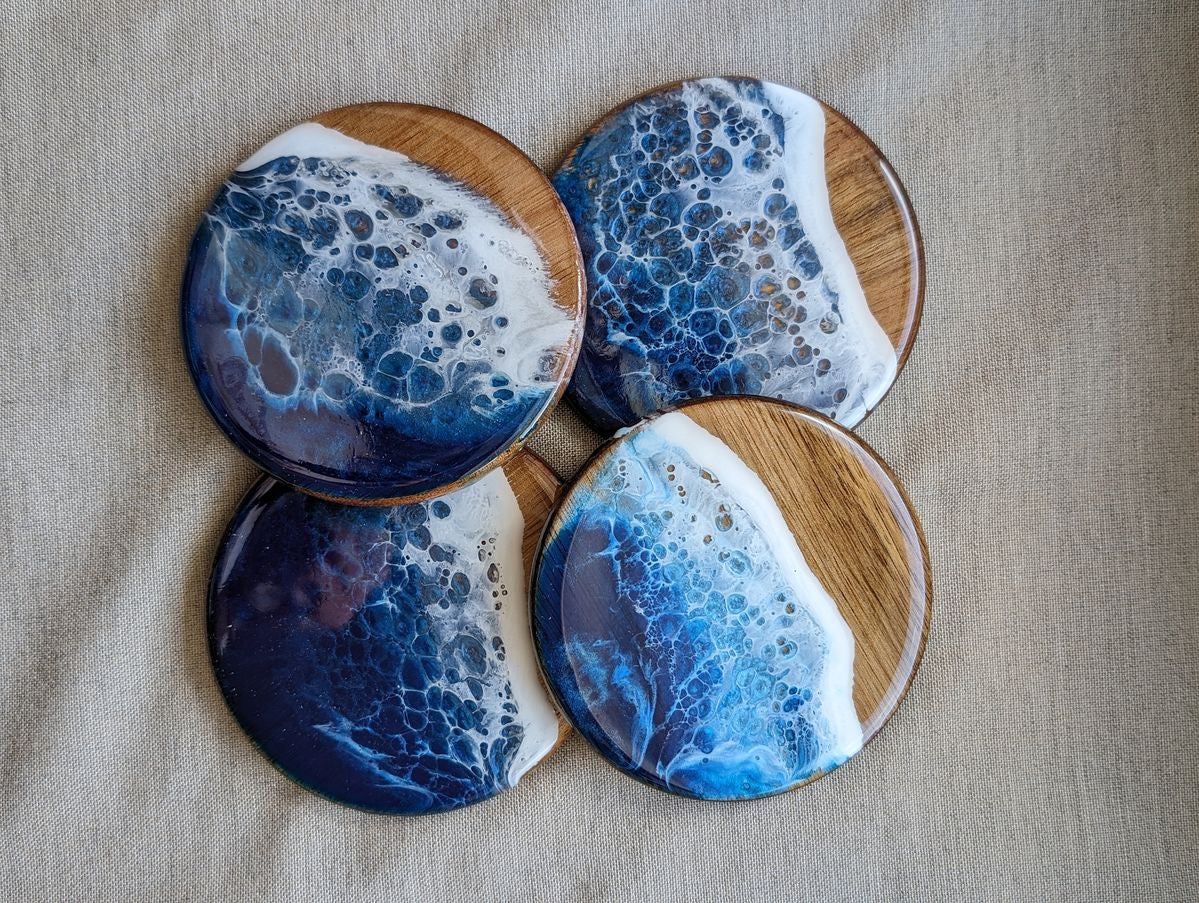Ocean Theme Coasters - Set of 4