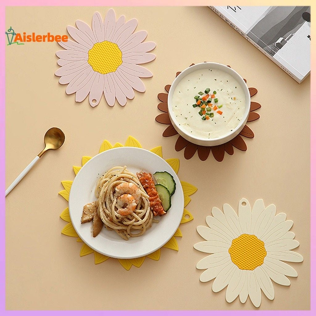 Sunflower Silicone Coasters/Place Mats/Hot Pads