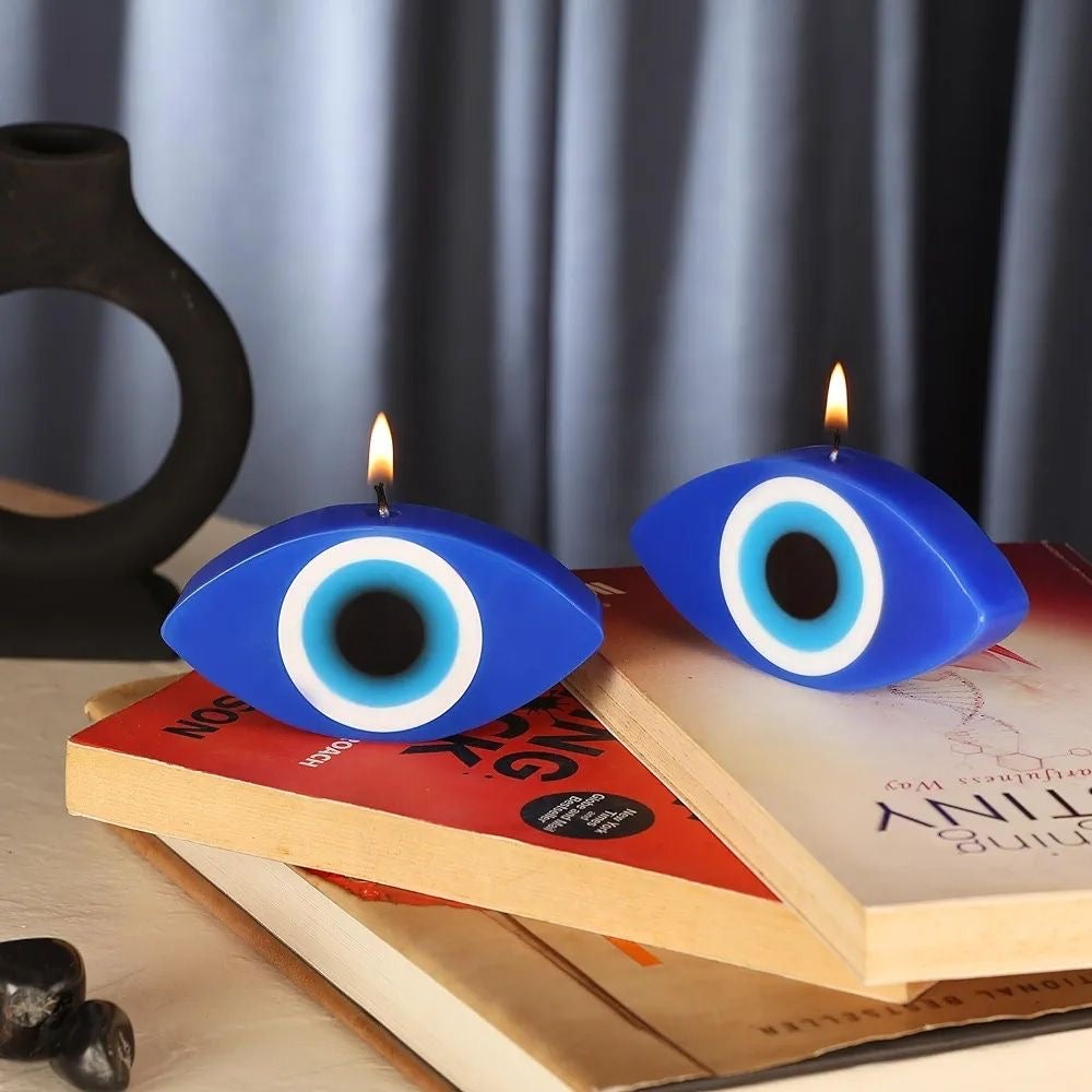 Evil Eye Shape Candles - Set of 2