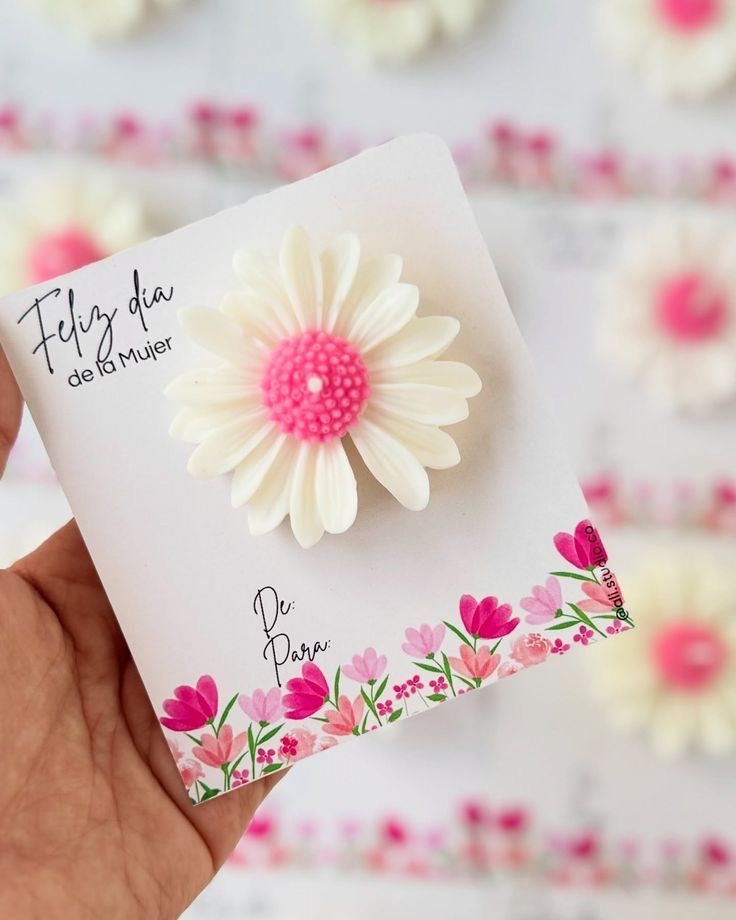 Daisy Candles Card for Return Gifts