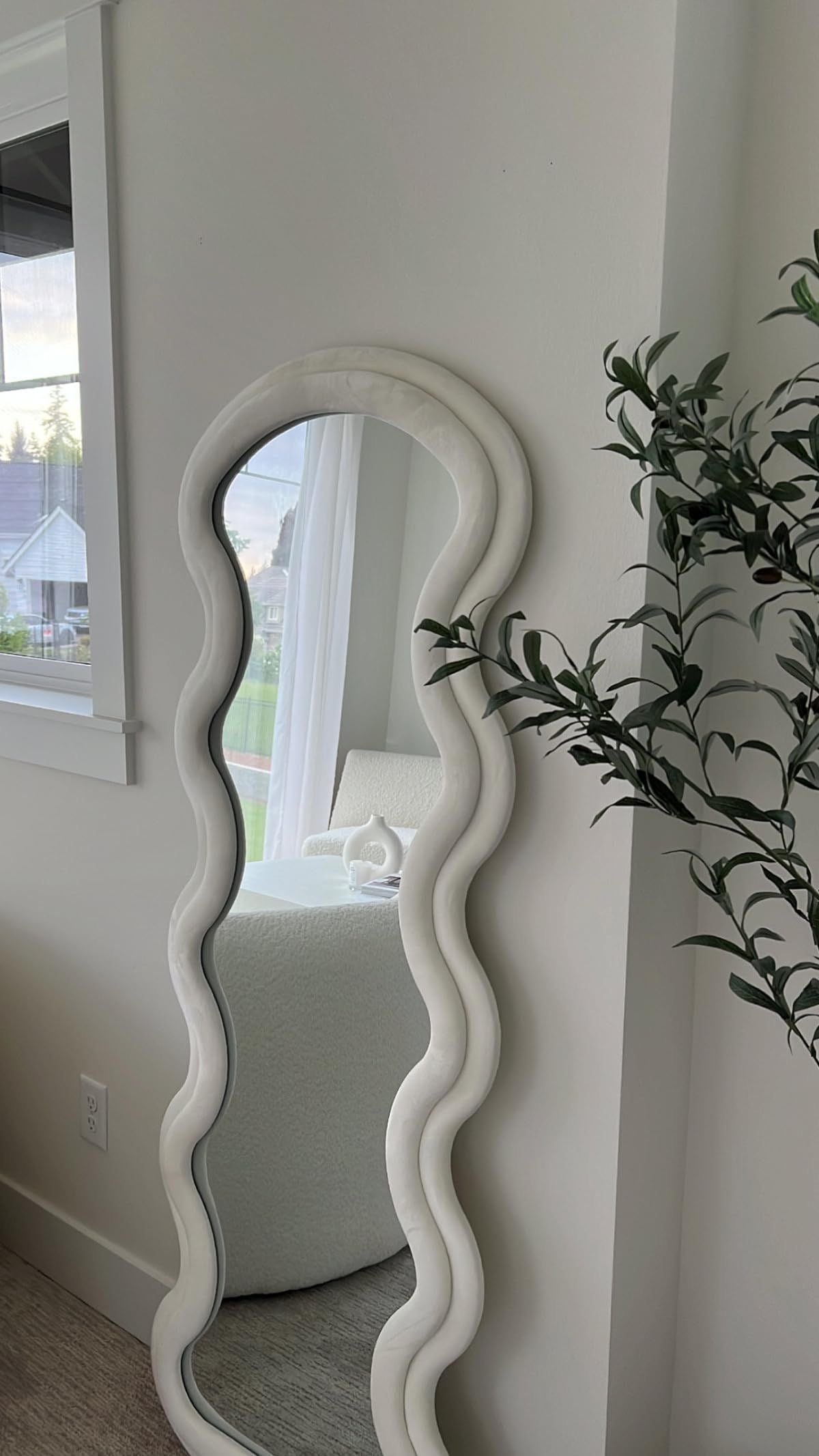 Pinterest Aesthetic Wavy Wall Mirror (Double-framed)