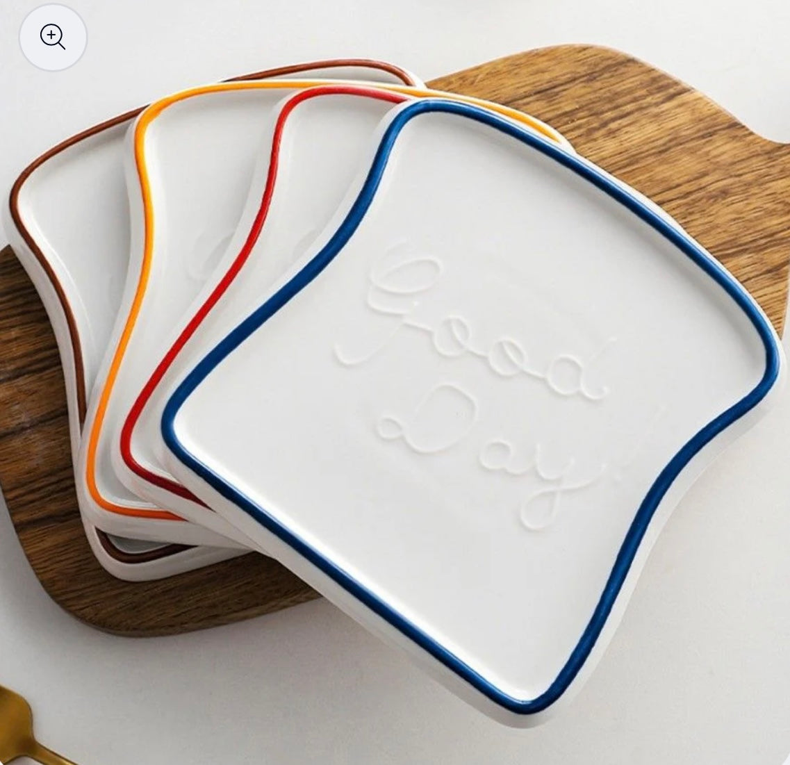 Cute Bread Shaped Tray