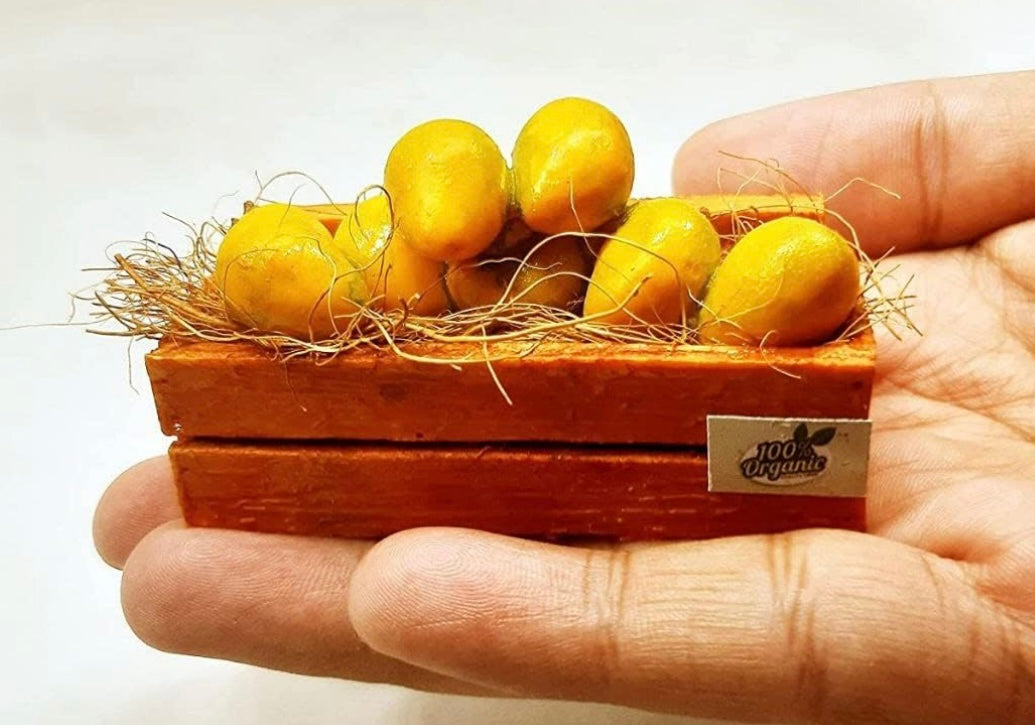 Mango Basket Miniature Fridge Magnet