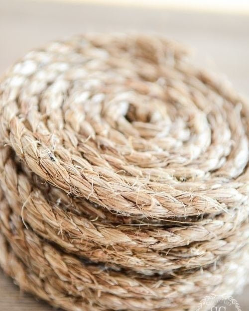 Natural Jute Coasters - Set of 6 with Basket