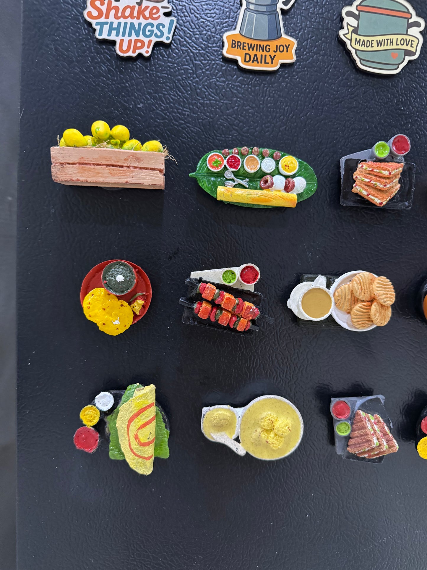 Miniature Food Fridge Magnets - Set of 3 (Any 3 random magnets will be sent)