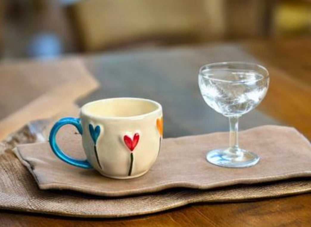Cute Colorful Hearts Mug