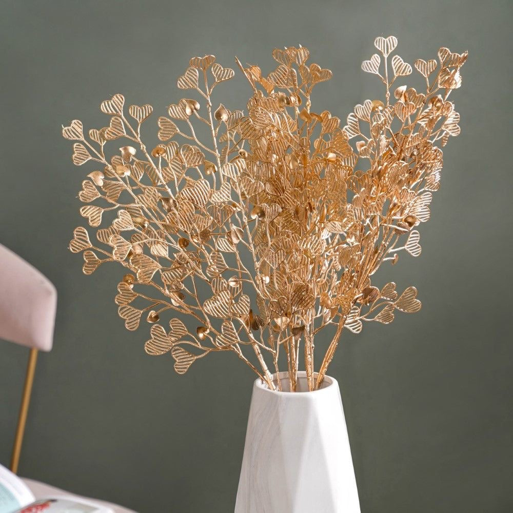 Premium Gold Heart Leaf - Set of 4