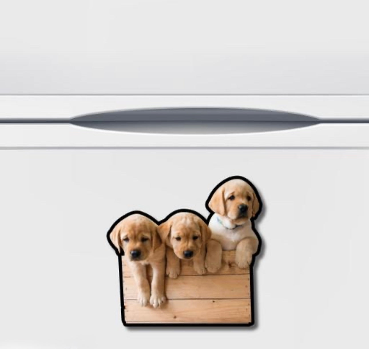 Cute Puppies Miniature Fridge Magnet
