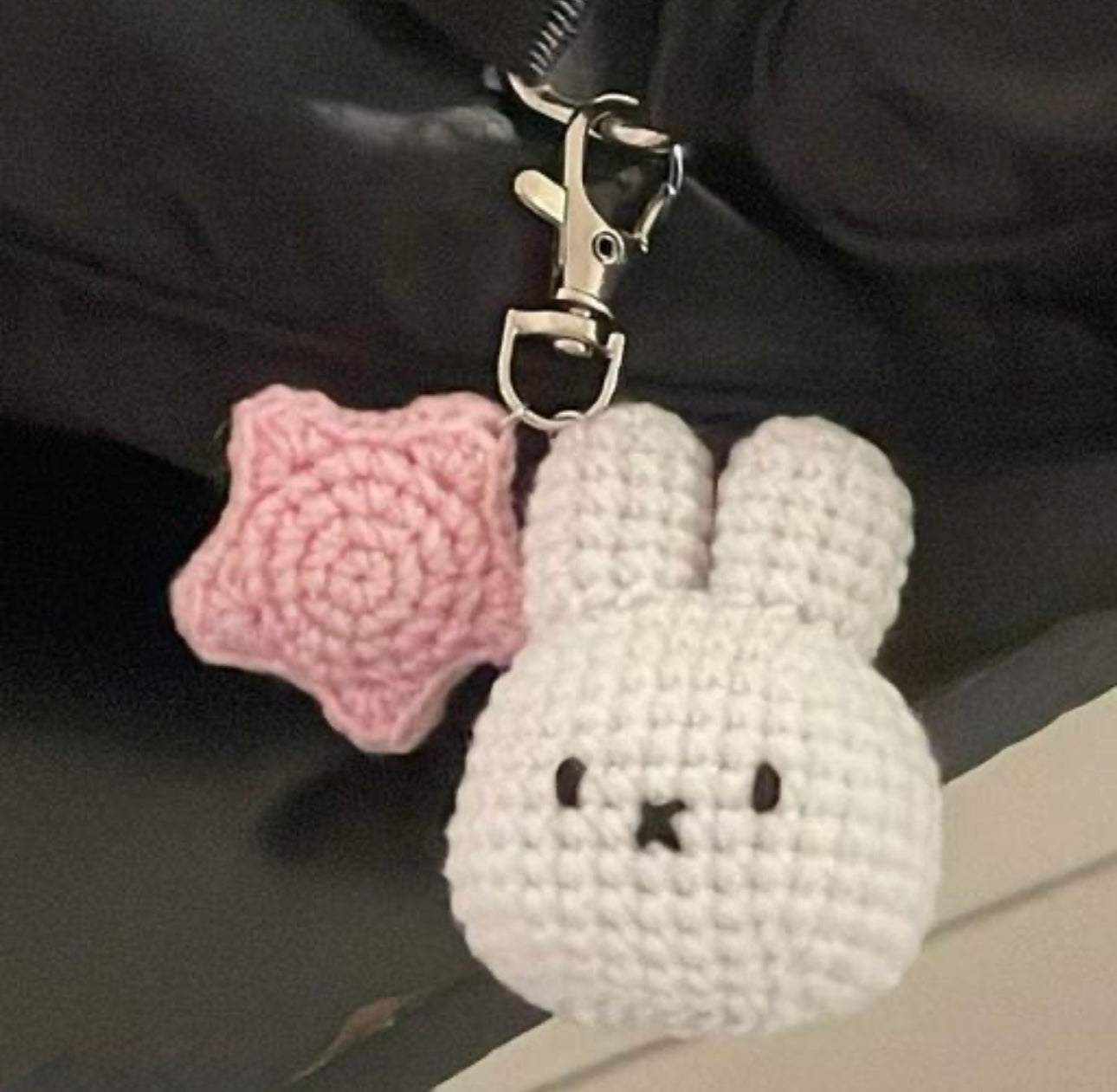 Cute Crochet Rabbit Keychain