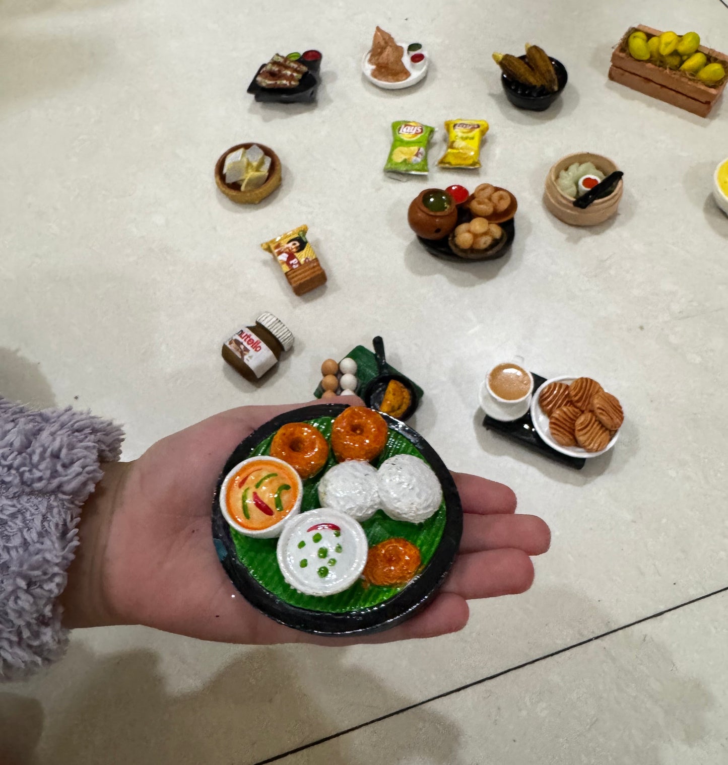 South Indian Thali Miniature Fridge Magnet