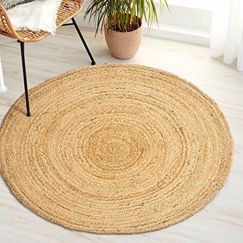 Natural Hand Woven Round Jute Mat