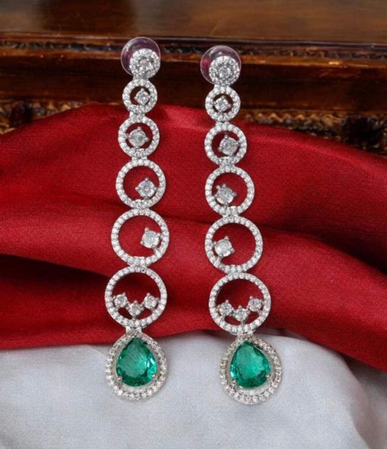 Statement Drop Stud Earrings