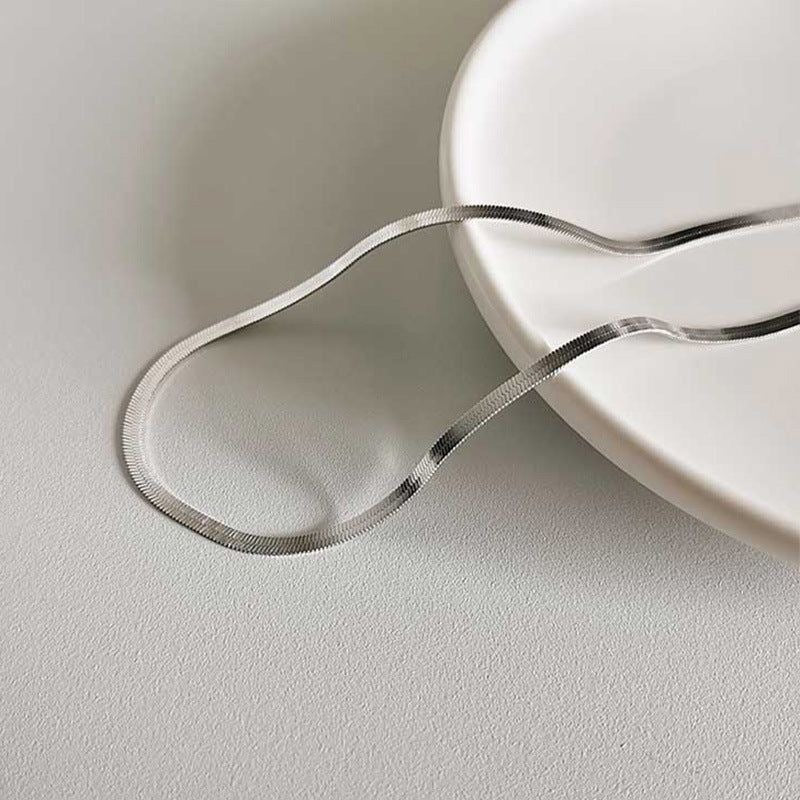 Minimalist Snake Skin Pattern Chain Gold & Silver - Set of 2