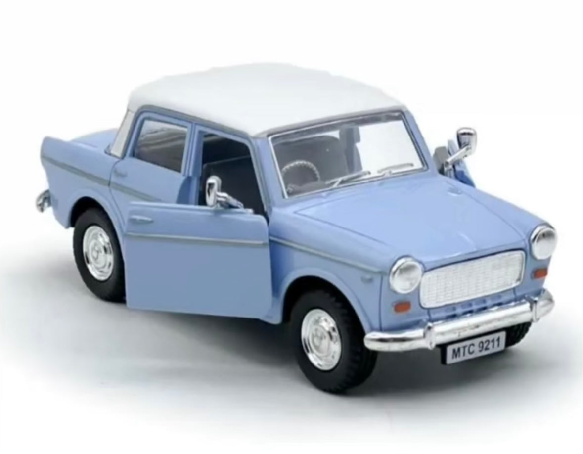 Miniature Vintage Toy Blue Car