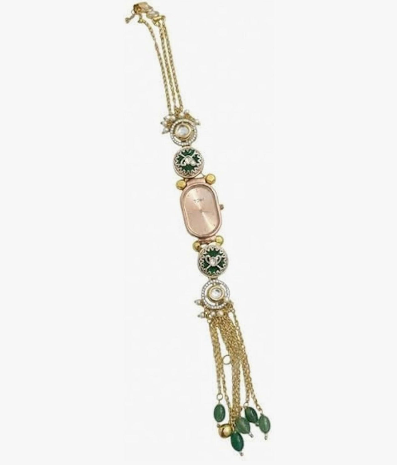 Trending Viral Kundan Ghungroo Kashmiri Watch/Bracelet