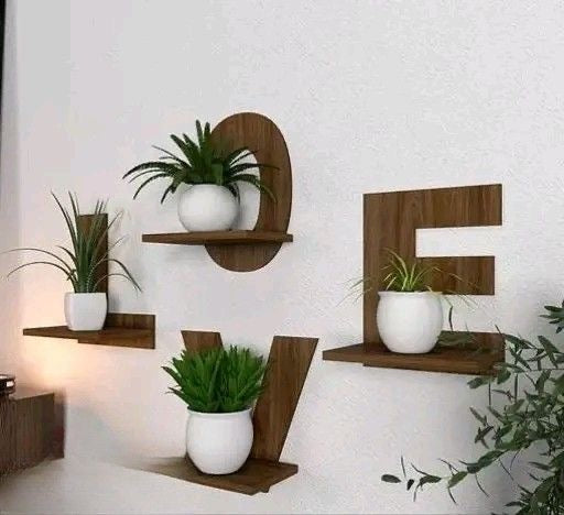 “LOVE” Design Multipurpose Wall Shelves Plant Stands