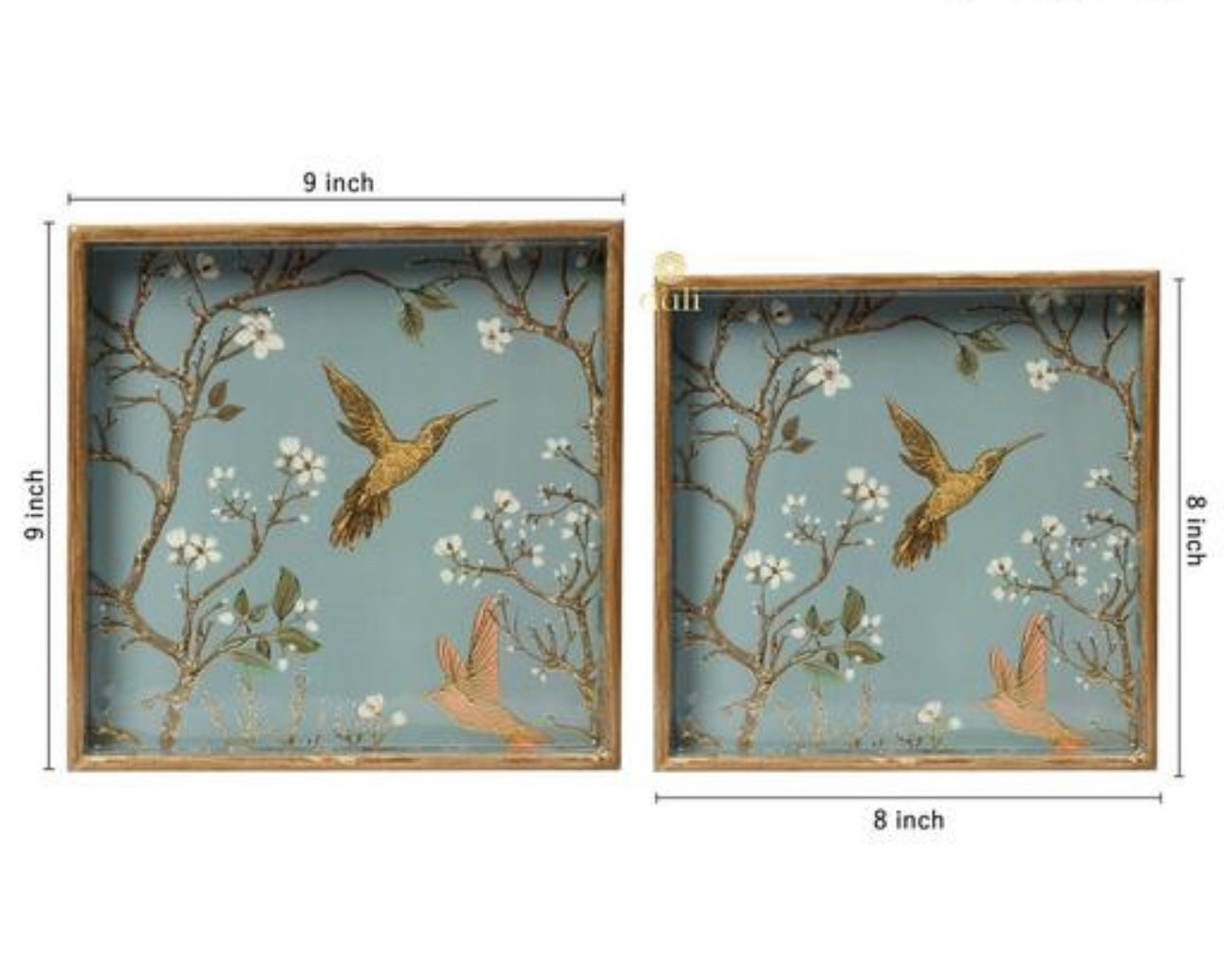 Square Nesting Trays - Set of 2