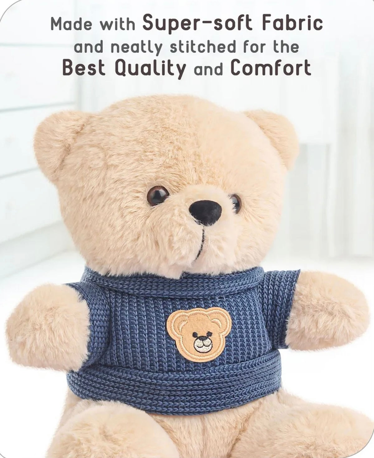 Soft Plush Teddy Bear With Sweater