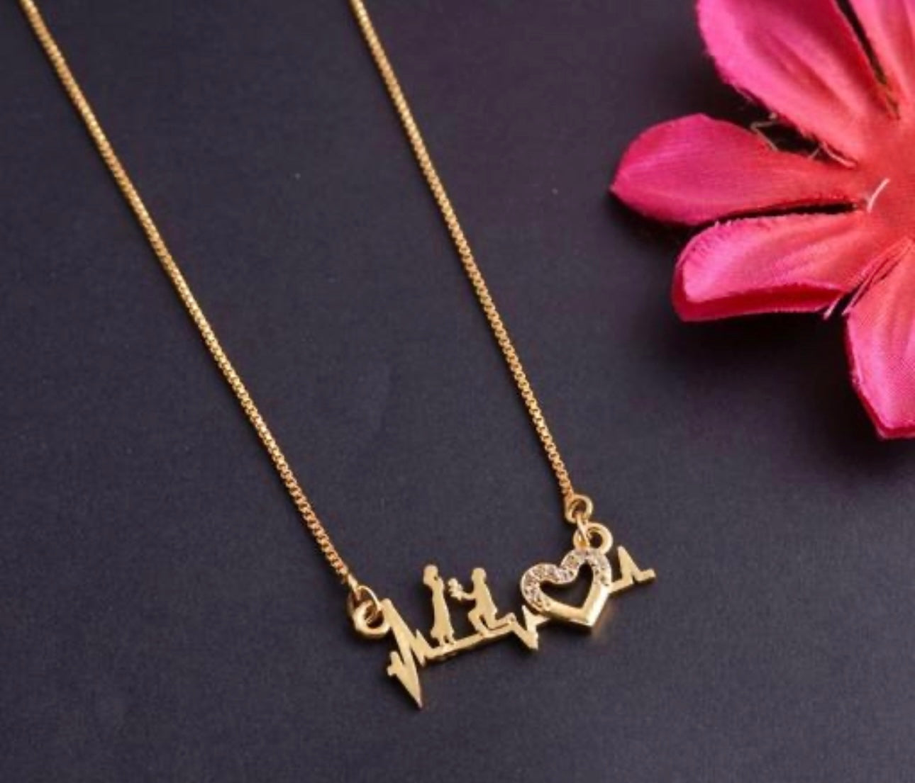 18K Gold-plated Couple Design Proposal Pendant