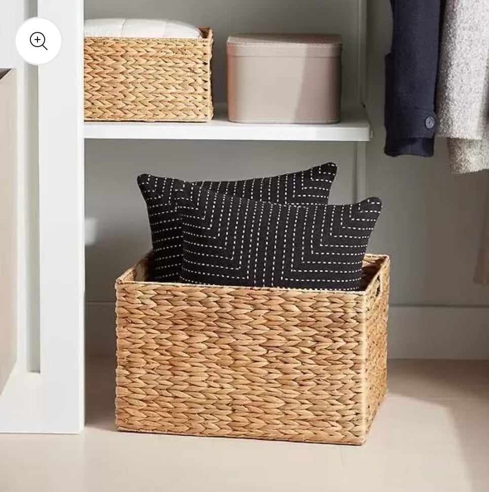 Large Bamboo Kauna Grass Wicker Storage Basket