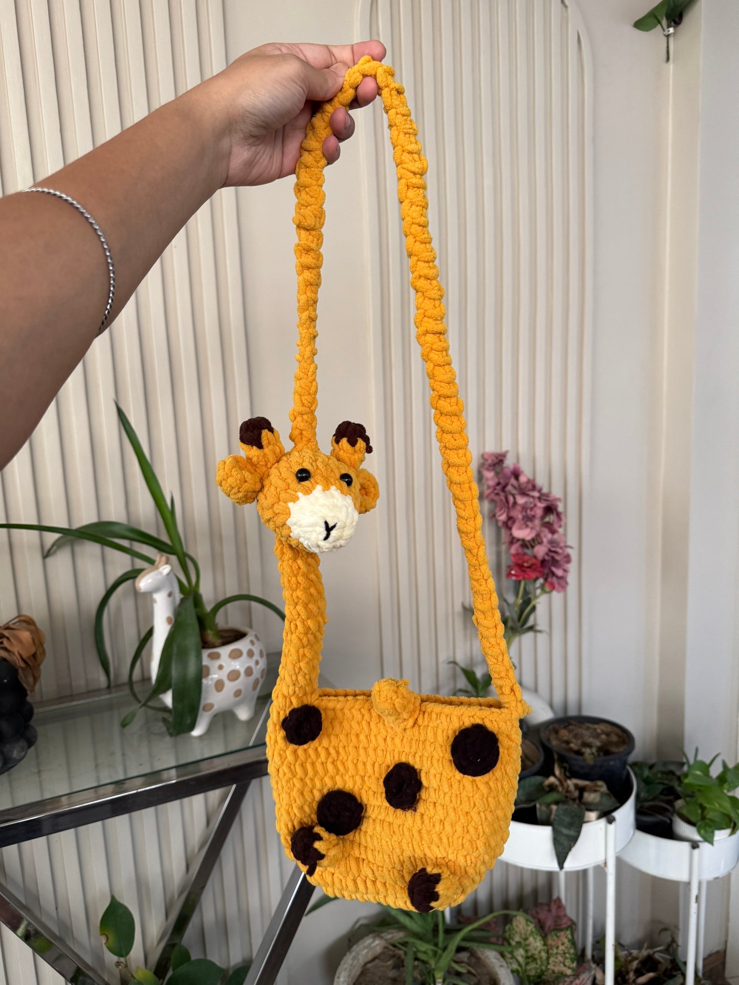 Adorable Giraffe Crochet Bag