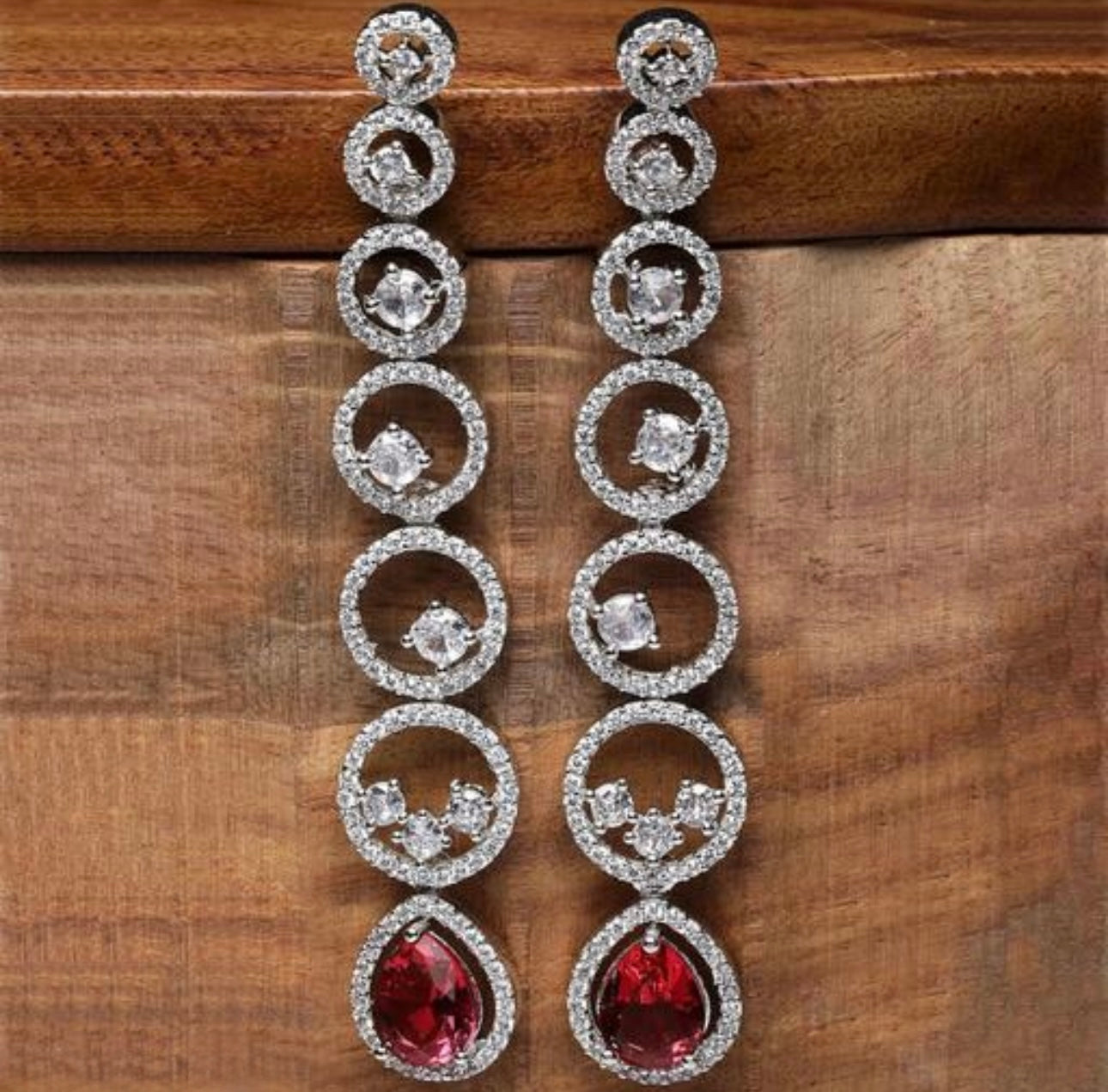 Statement Drop Stud Earrings