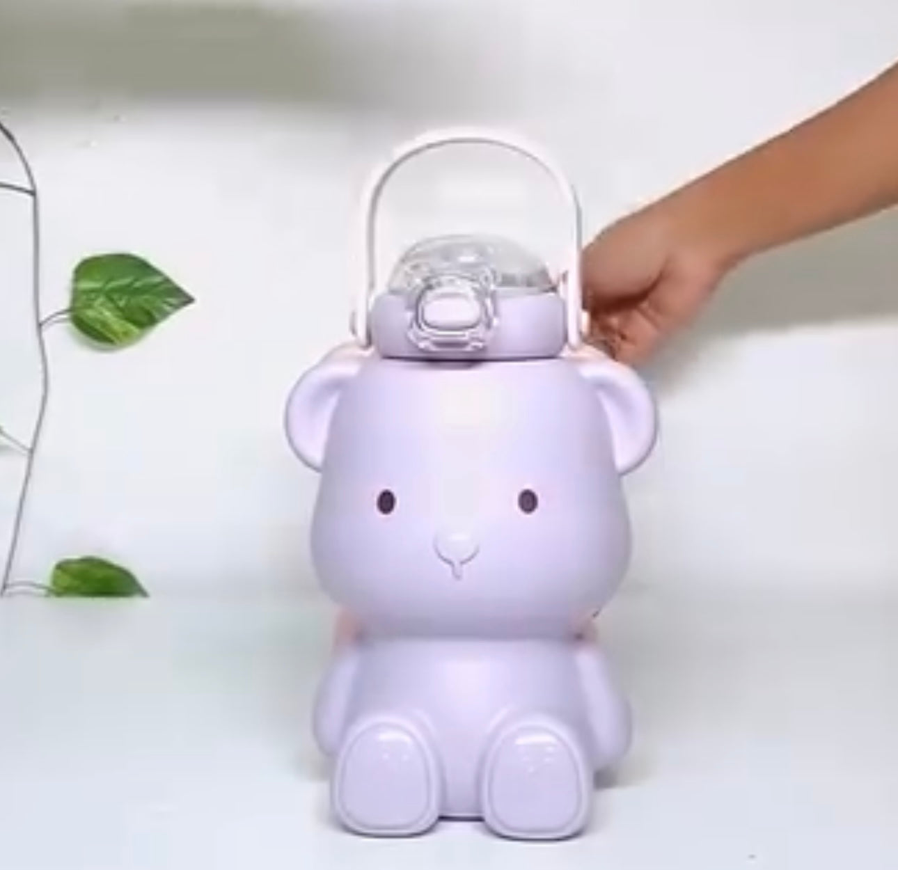 Cute Teddy Bear Stainless Steel Sipper Water Bottle