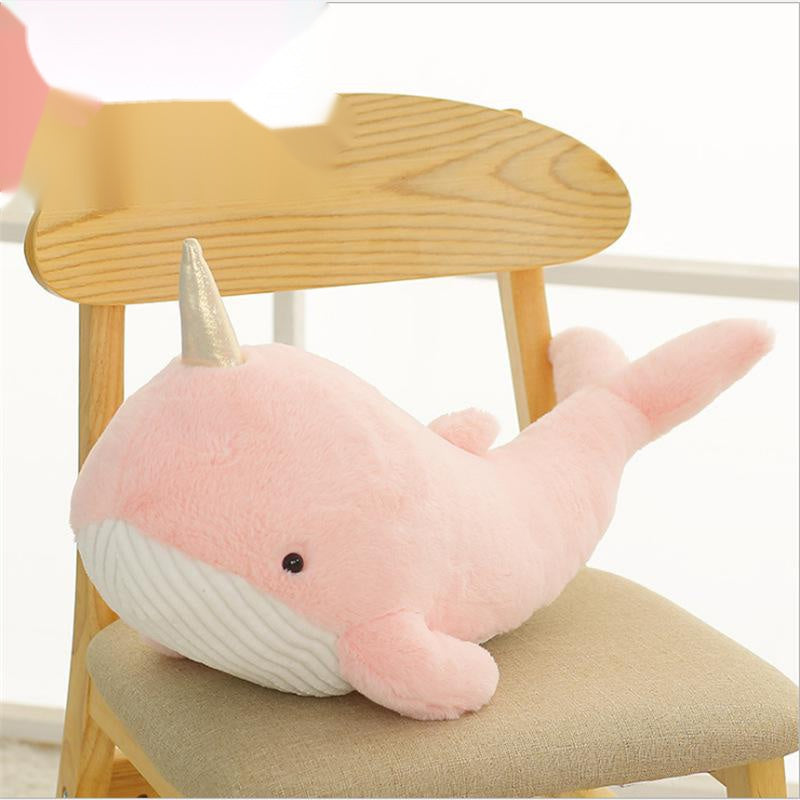 Plush Whale Pillow