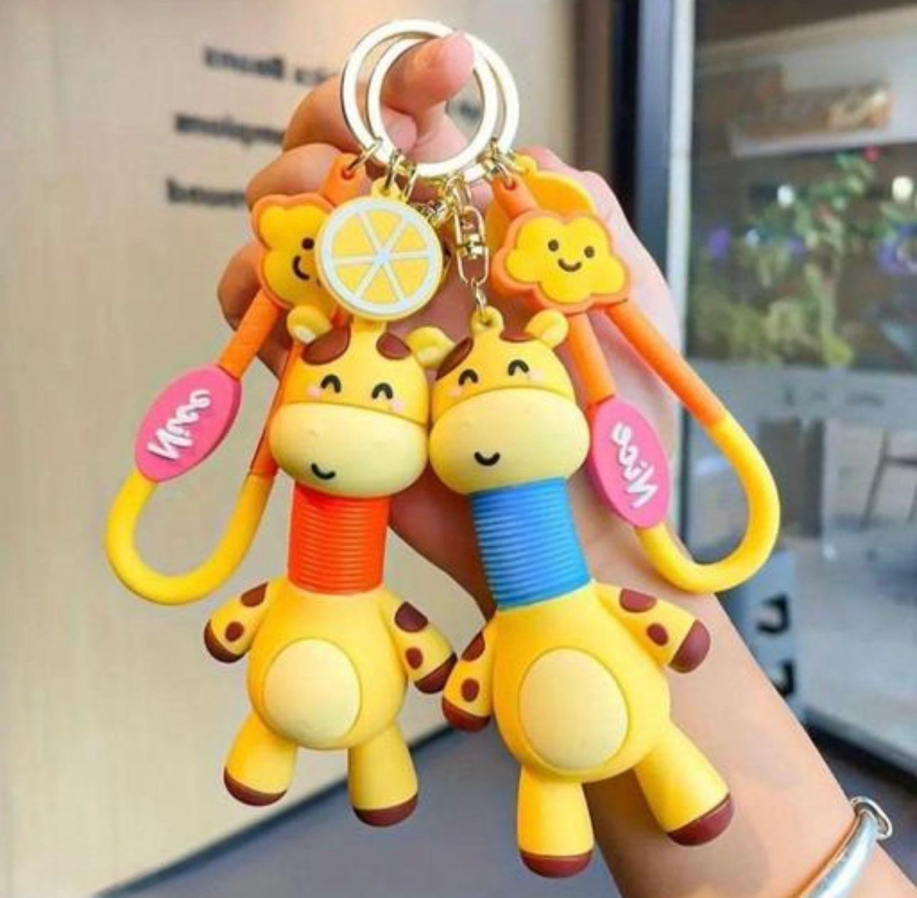 Cute Expandable Neck Animals Keychain