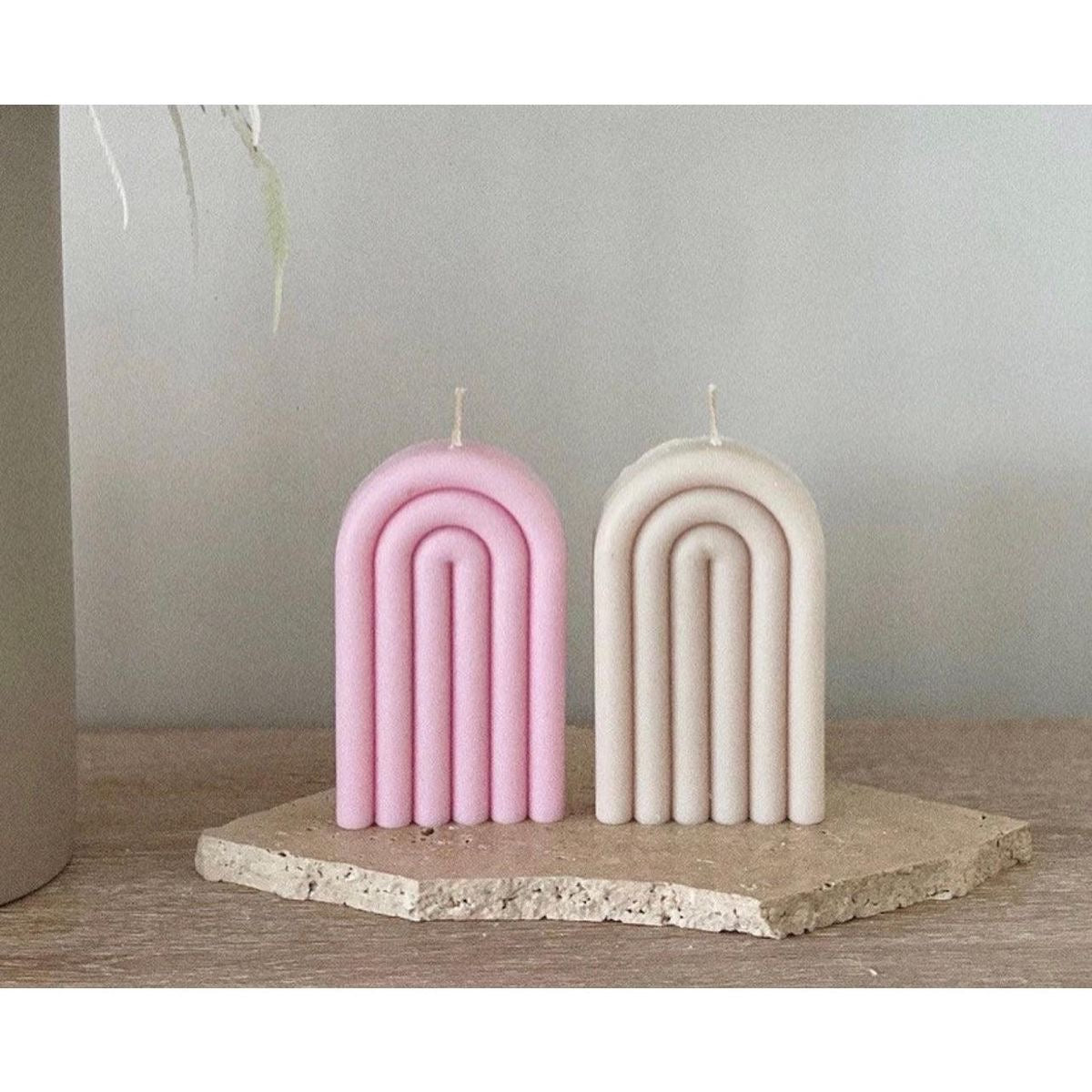Decorative Arch Rainbow Candles