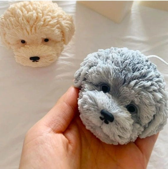 Cute Bichon Dog Candles