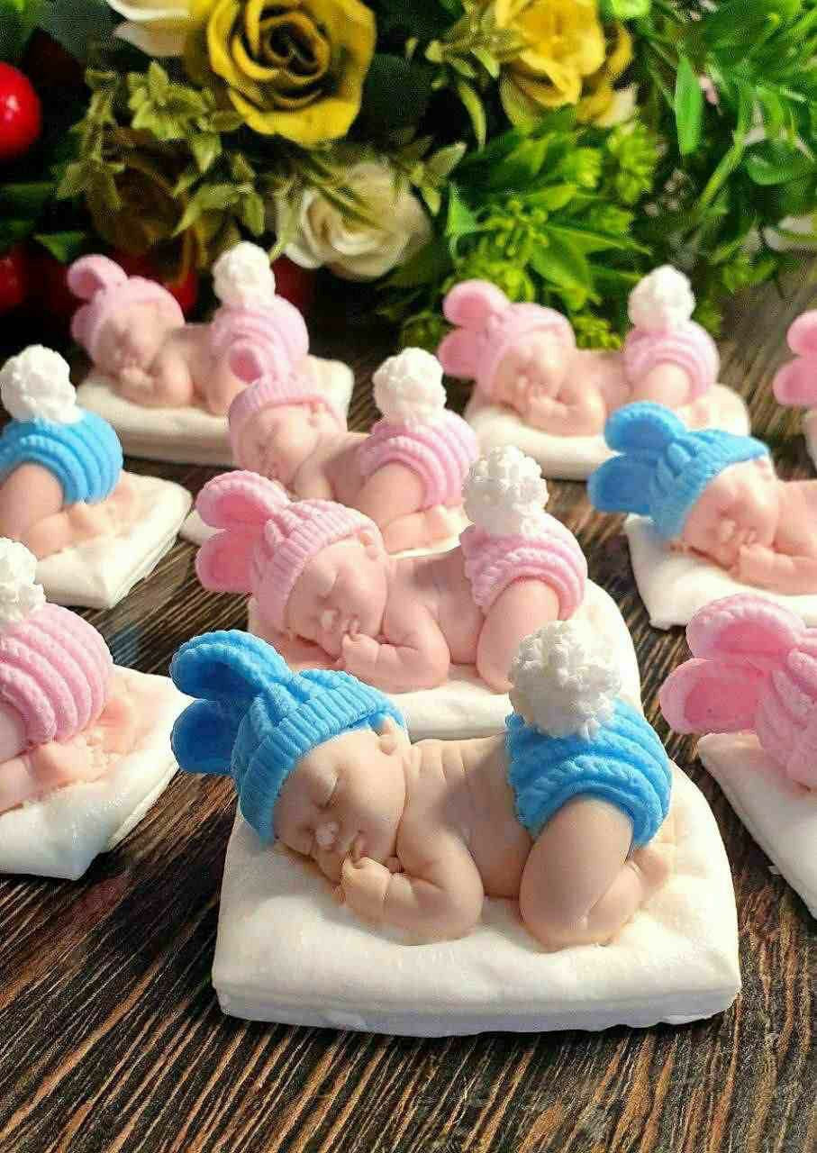 Cute Newborn Baby Shaped Candles for Baby showers/Birthdays