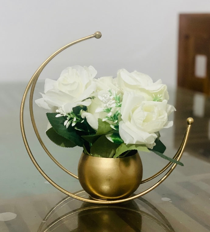 Artificial White Roses Bunch