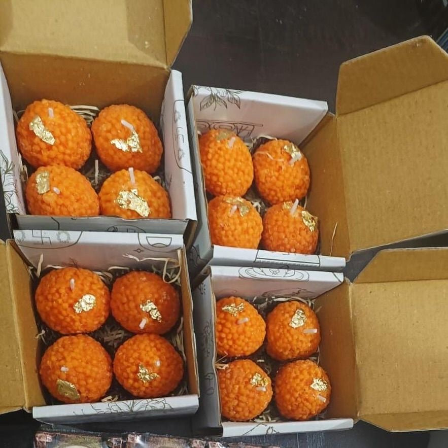 Motichoor Laddoo Candles
