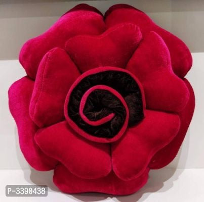 Plush Velvet Rose Pillows - Set of 2
