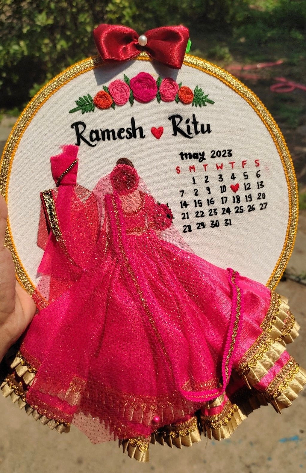 Customised Wedding Hoops