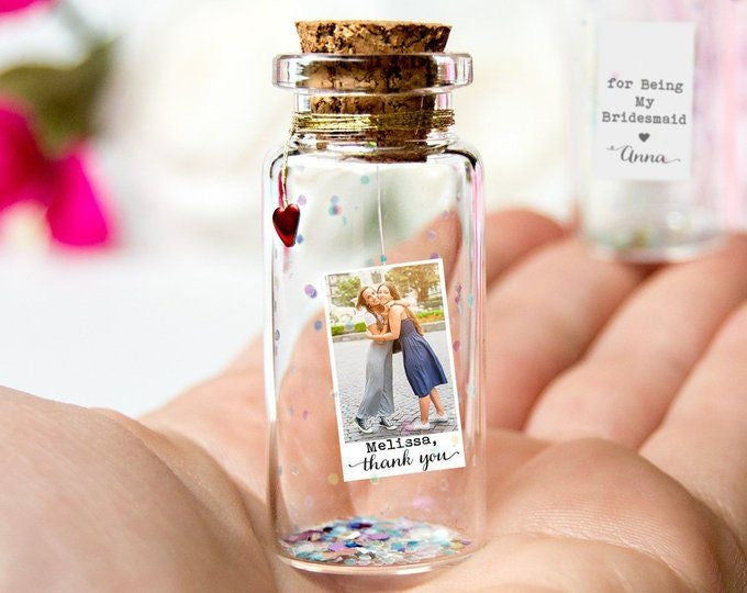 Personalised Mini Bottles with Photo & Message