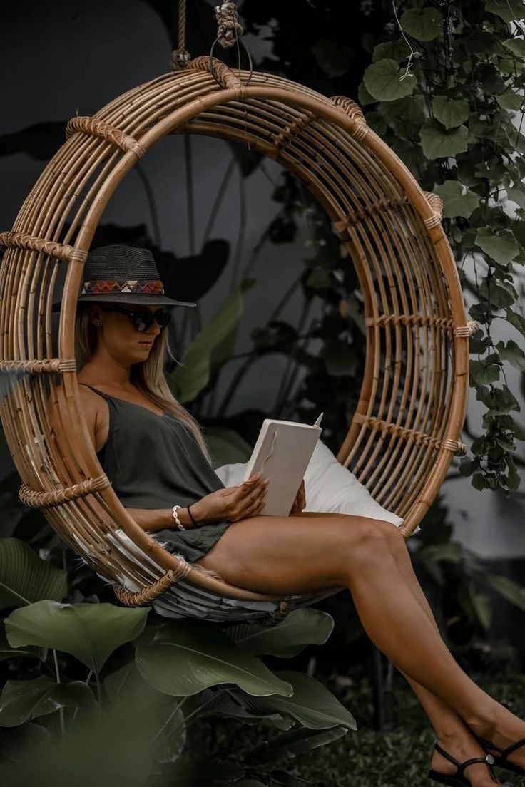 Cane Swing Chairs for Outdoor