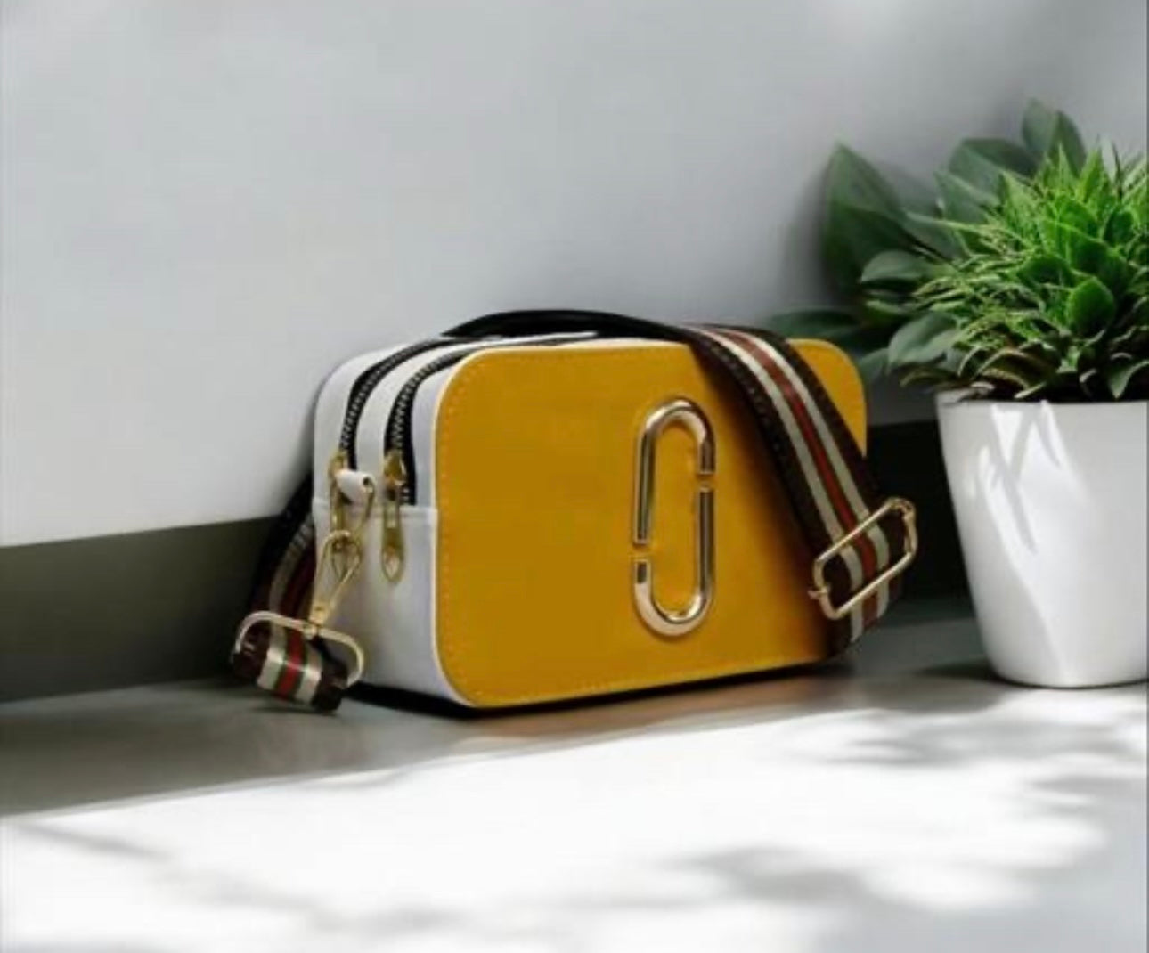 Marc Jacobs Leather Crossbody Snapshot Imitation Bag
