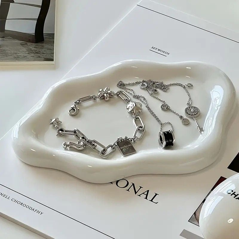 Decorative Multipurpose Irregular Cloud Trinket/Jewelry Tray