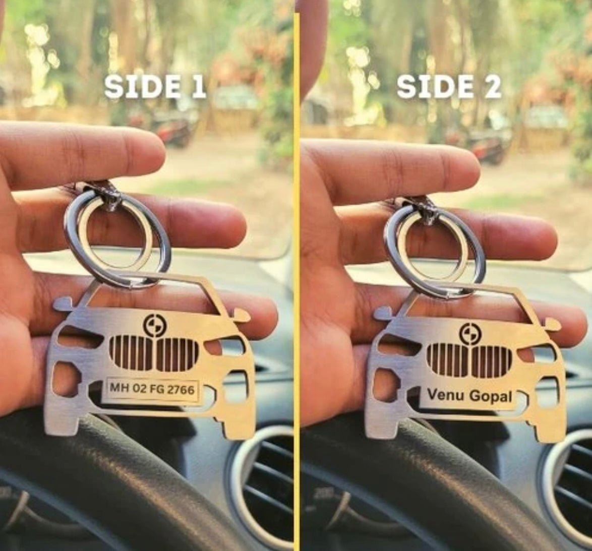 Personalised Car Keychain