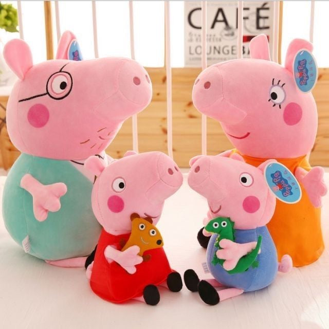 Peppa Pig Family Stuffed Toys - Set of 4