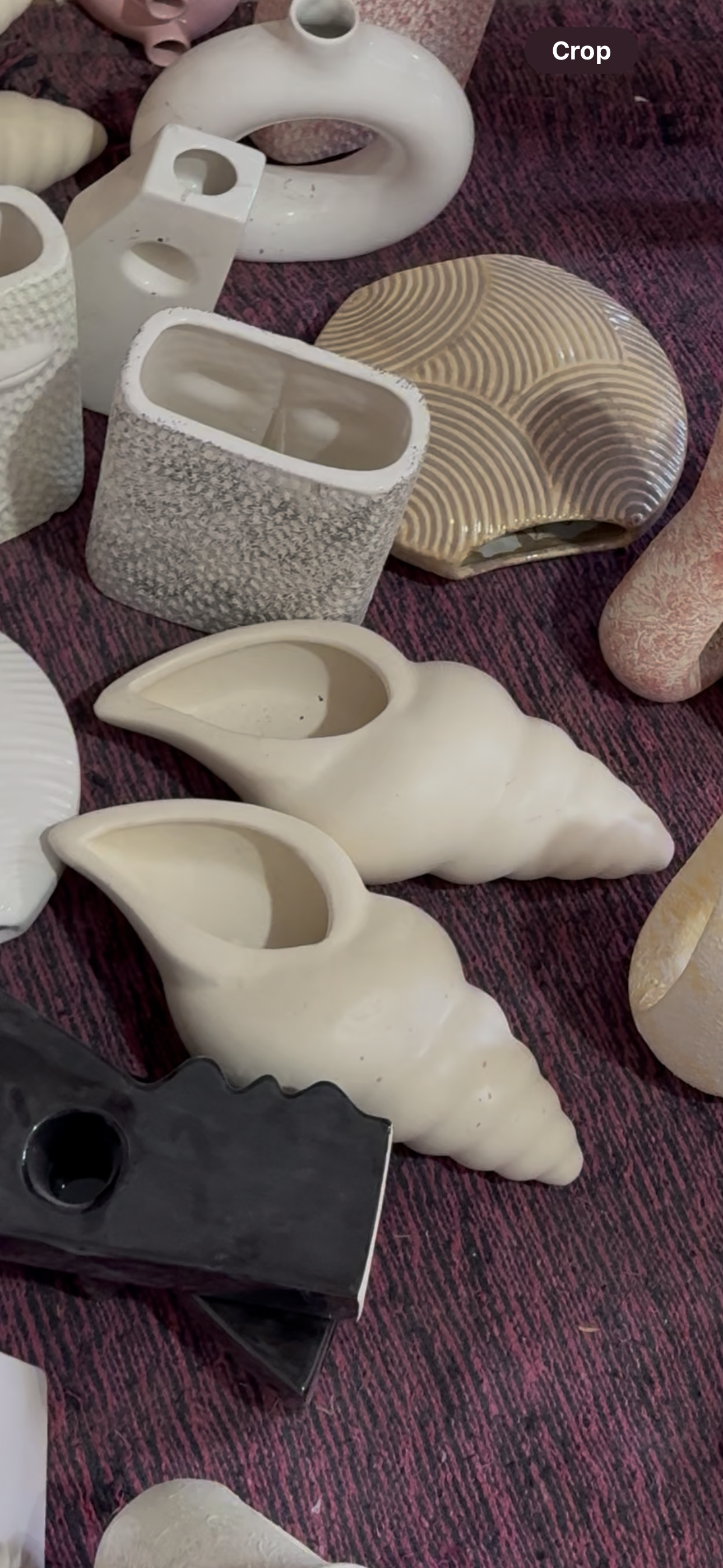 Ceramic Decorative Wall Hanging Shell Conch Planter