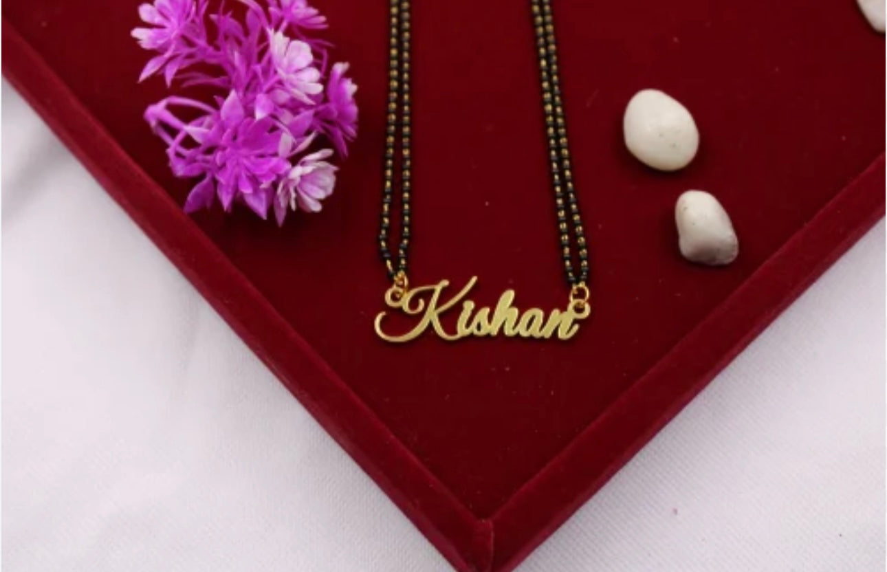 Exclusive Husband Name Personalised Mangalsutra