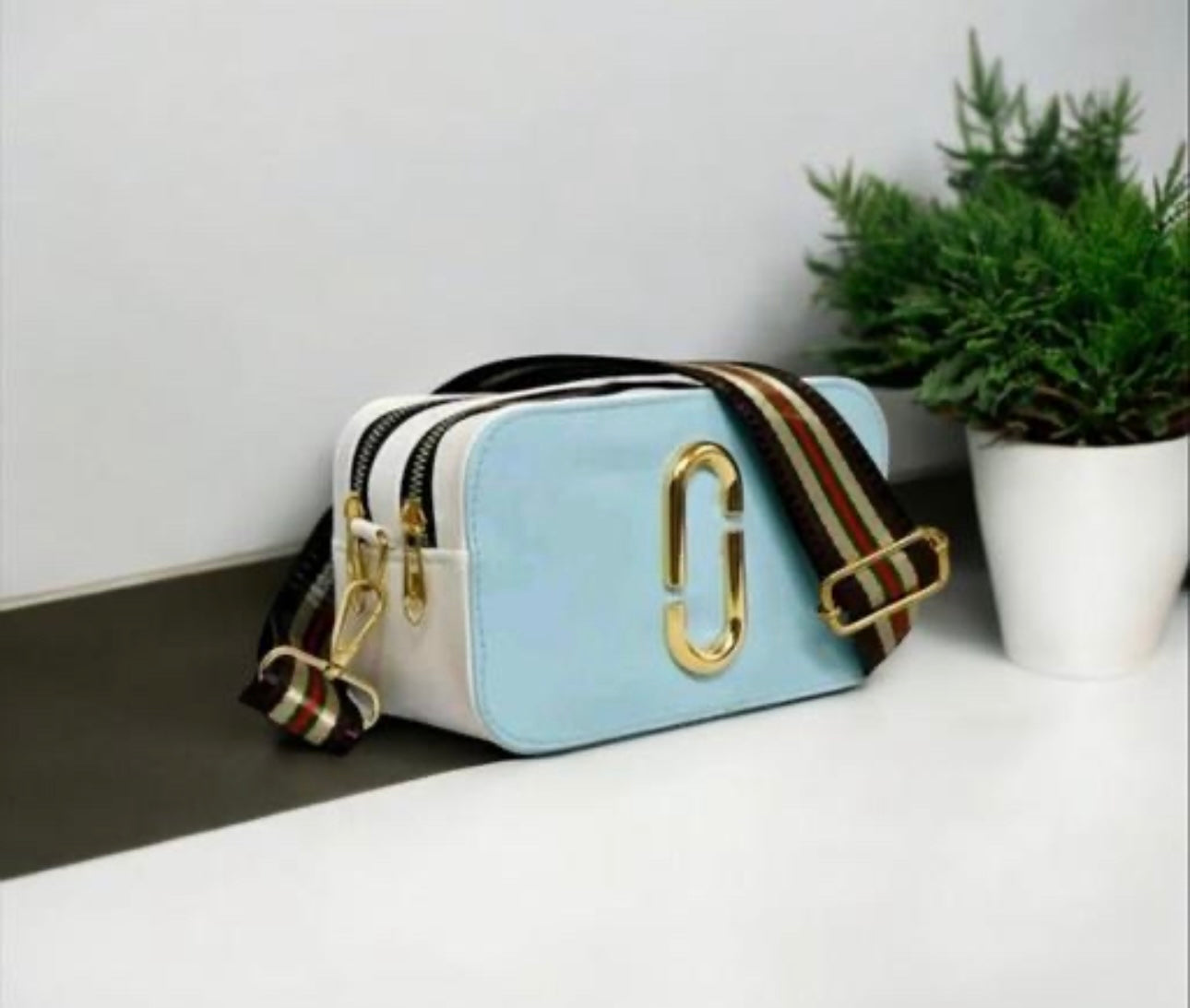 Marc Jacobs Leather Crossbody Snapshot Imitation Bag